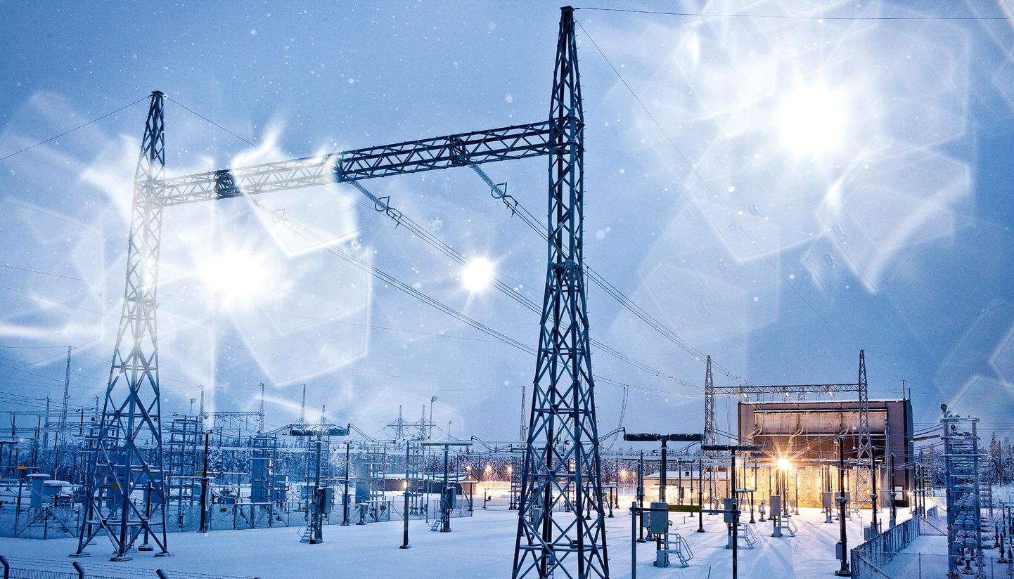 Soome elektrivajadust aitab külmadel talveilmadel katta Rootsist toodud elekter. Pildil Soome ja Rootsi vahelise elektrikaabli Fennoskan alajaam Raumas.