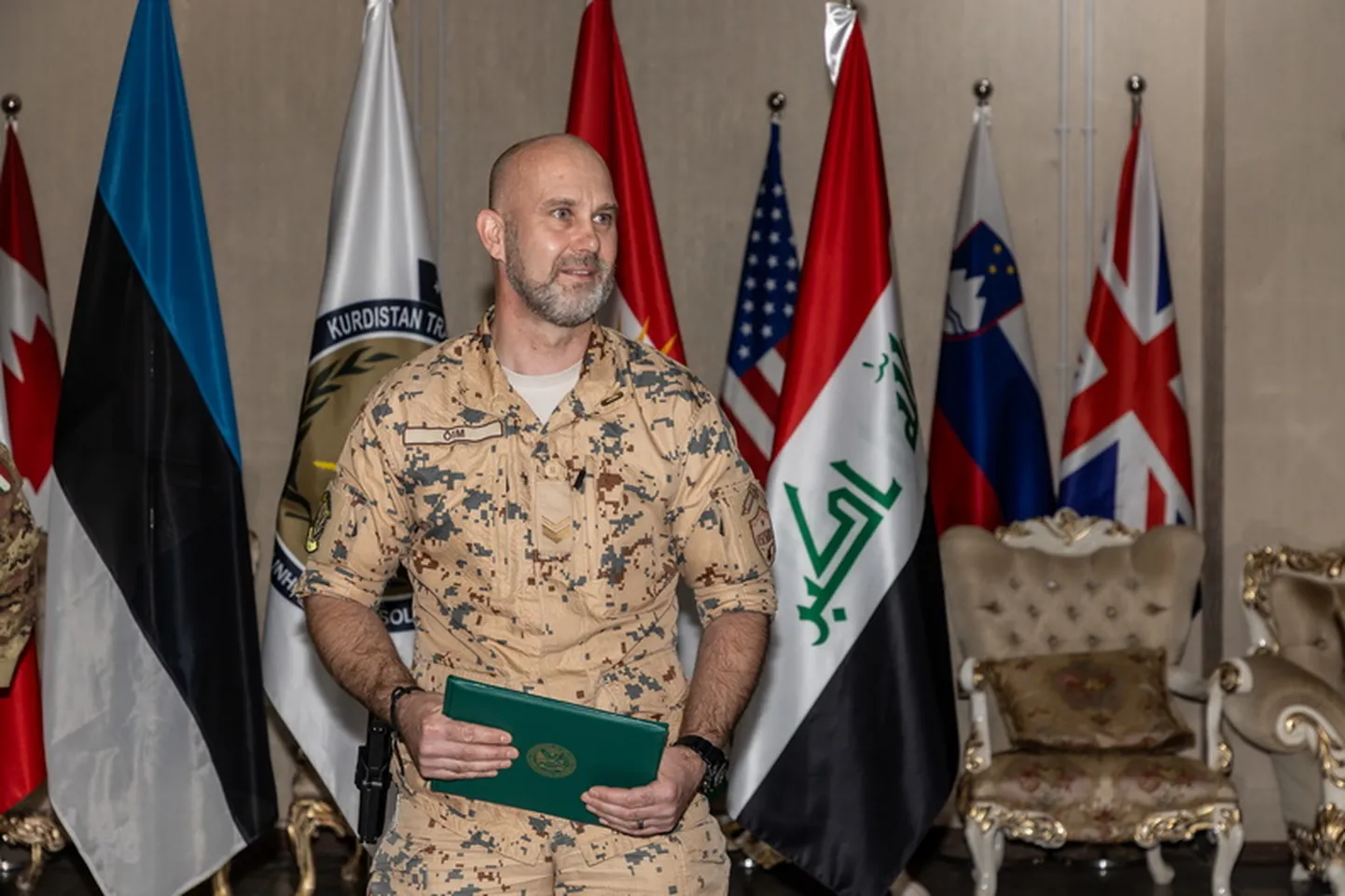 Jõgevamaa mees, staabiveebel Kaido Õim teenis operatsiooni Inherent Resolve sõjalise nõustamise grupi põhja piirkonna veeblina kuus kuud.