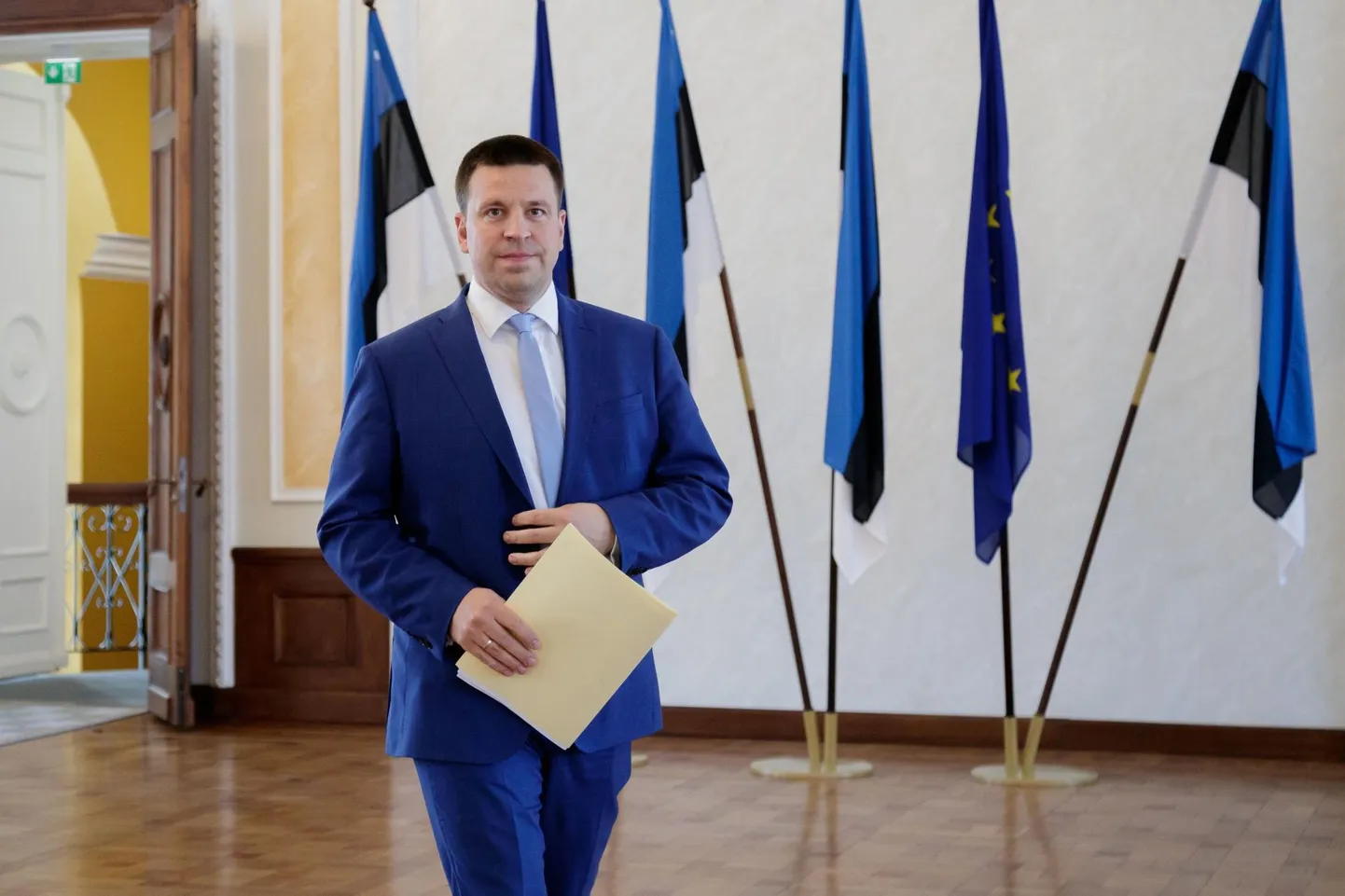 Riigikogu juhatuse pressikonverents istungite lõppemise puhul. Jüri Ratas.