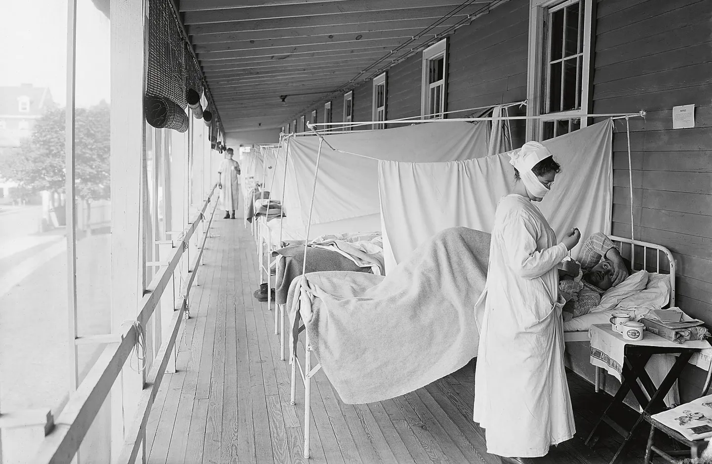 Washingtoni Walter Reedi haigla gripiosakond Hispaania gripi ajal, mis nõudis eri hinnangutel 20–25 miljonit inimelu.