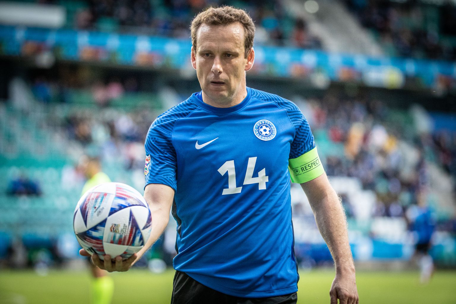 Konstantin Vassiljev on Eesti jalgpallikoondise kapten.