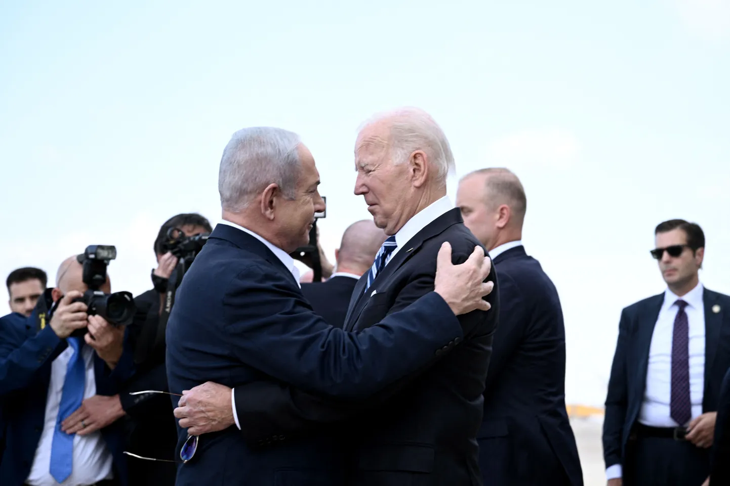 Джо Байден с премьер-министром Израиля Нетаньяху.