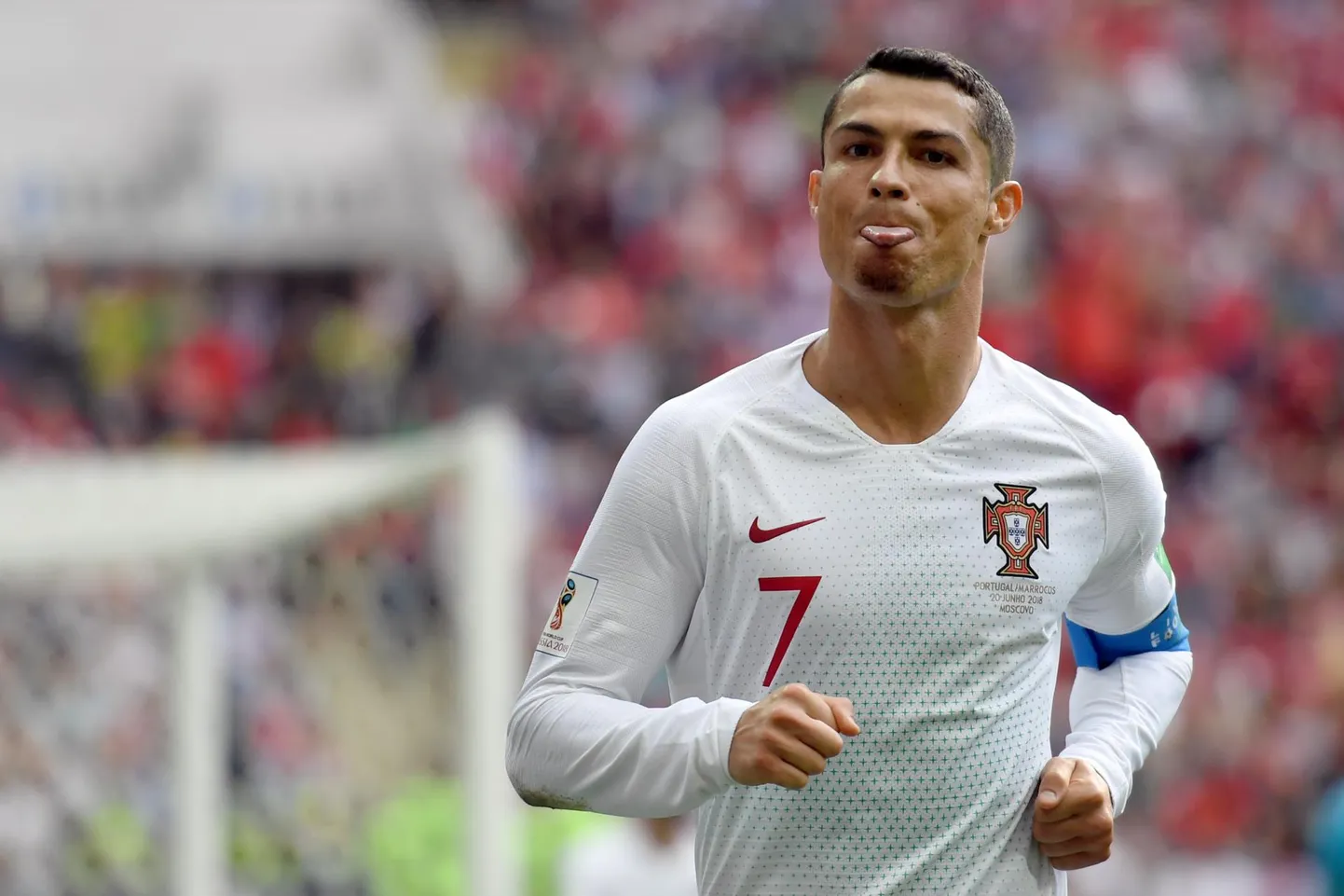 Cristiano Ronaldo on tänavusel MM-finaalturniiril löönud juba neli väravat. FOTO: Yuri Cortez