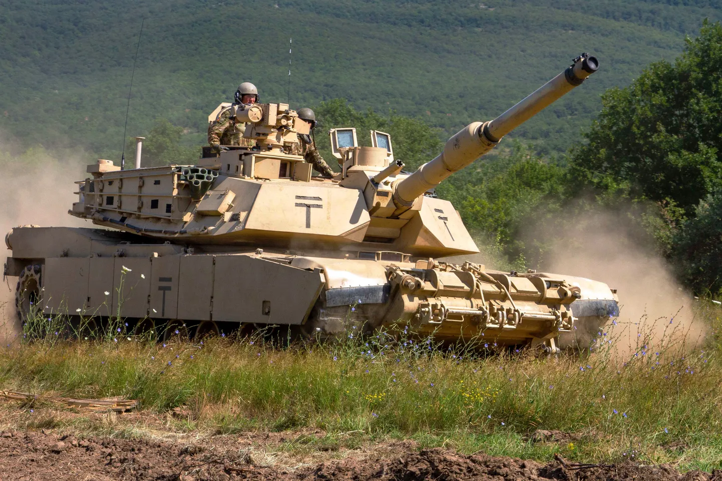 Abrams M1 tank Bulgaarias.
