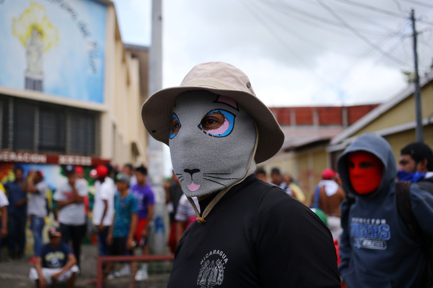 Maskis meeleavaldaja Masayas.