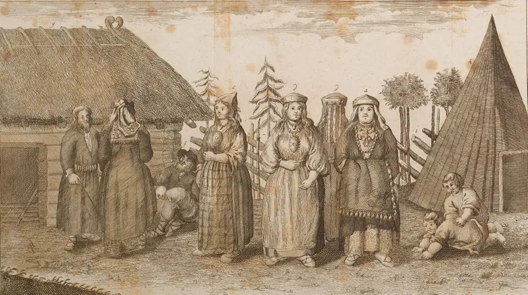 Eesti talurahva XVIII sajandi rõivamood - August Wilhelm Hupeli teosest «Topographische Nachrichten von Lief- und Ehstland. Zweiter Band.» (1777).