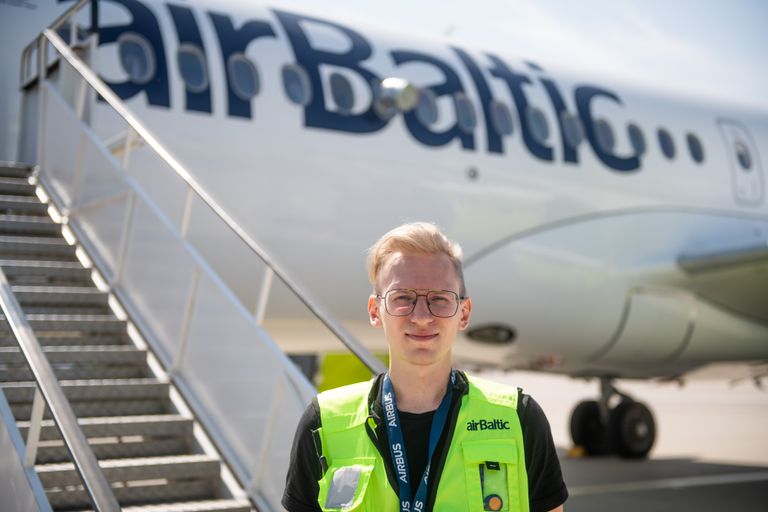 airBaltic tehniķis Guntars Žukovskis