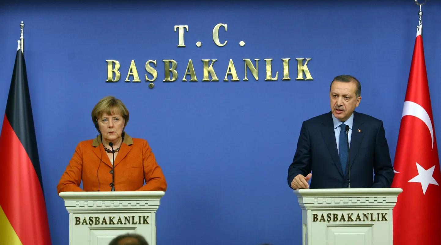 Saksamaa kansler Angela Merkel ja Türgi president Recep Tayyip Erdoğan.