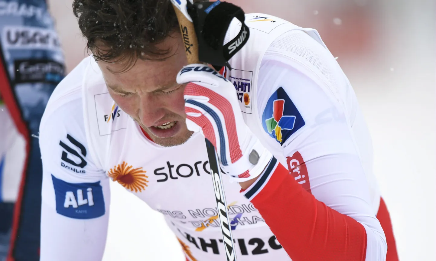 Pettunud Emil Iversen sprinditeate järel.