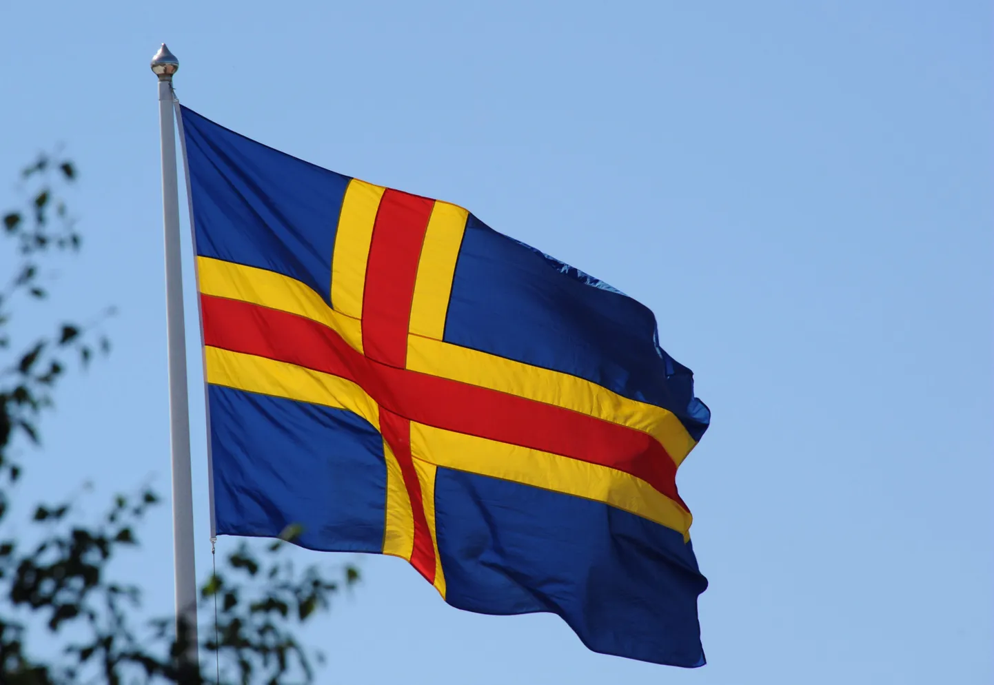 Ahvenamaa lipp.
