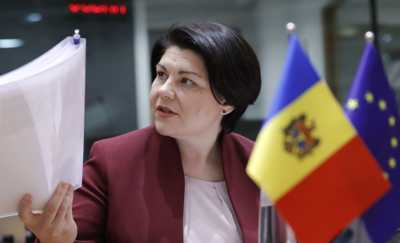 Moldova peaminister Natalia Gavrilița, kes täna tagasi astus.