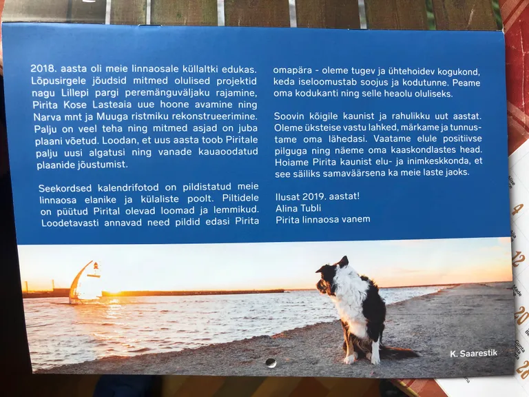 Pirita Linnaosa Valitsus kalender